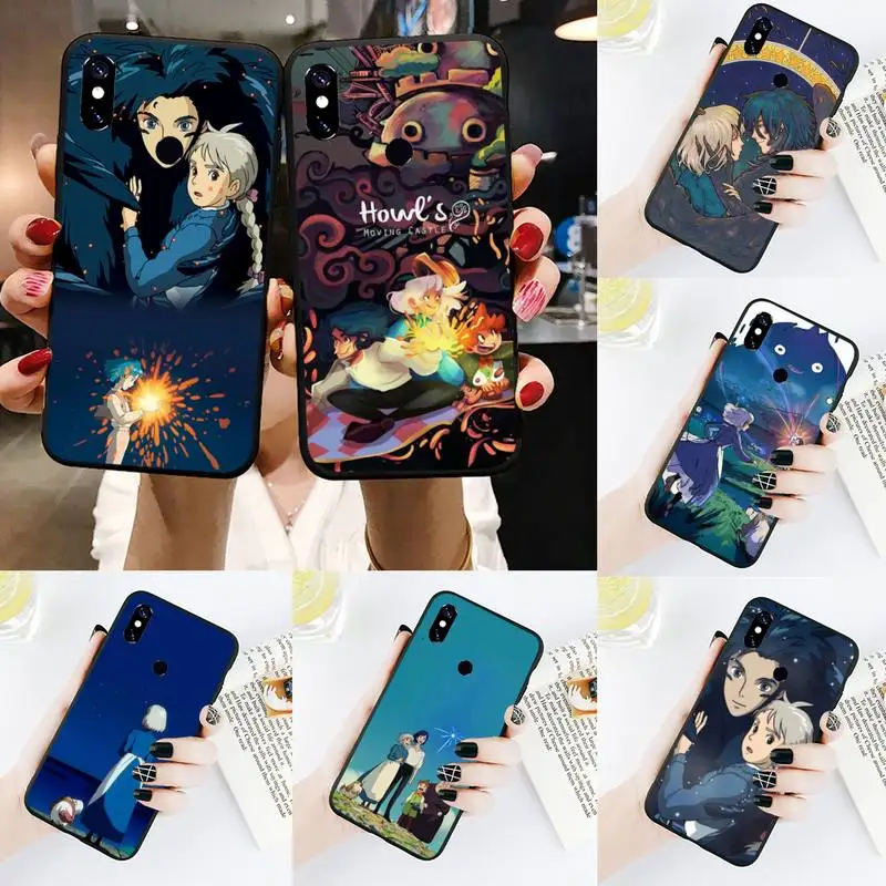 

Studio Ghibli Howl's Moving Castle Phone Case For Xiaomi Redmi Note 4 4x 5 6 7 8 pro S2 PLUS 6A PRO