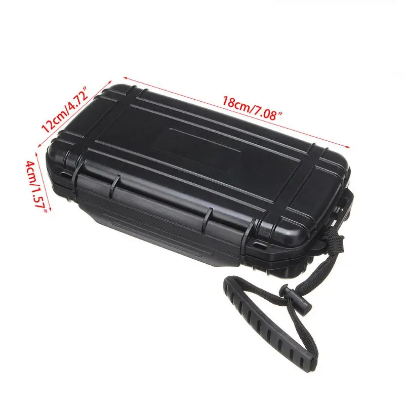 

Cigar Plastic Travel Humidor Case - Waterproof, Dustproof, Shockproof Premium Plastic Hard Shell Case - Built in Foam Humidor