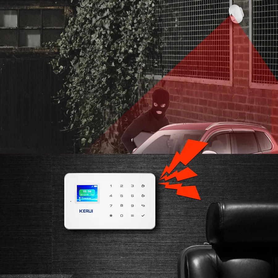 Беспроводной детектор движения KERUI P861 водонепроницаемый наружный PIR для охранной