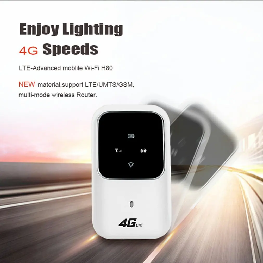 

New 4G Wireless Router Mobile Broadband Portable Wi-Fi car Sharing Device SIM Card Slot LTE MIFI Hotspot Modem 150Mbps