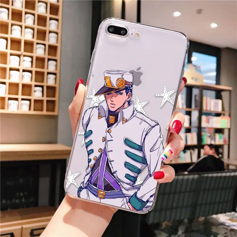 Yinuoda JoJo's Необычные Приключения прозрачный ТПУ чехол для телефона iPhone X XS MAX 6 6s 7