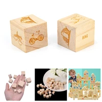10pc unfinished blank diy wooden square block 11 522 54cm wood solid cubes for woodwork craft kid toy puzzle making material