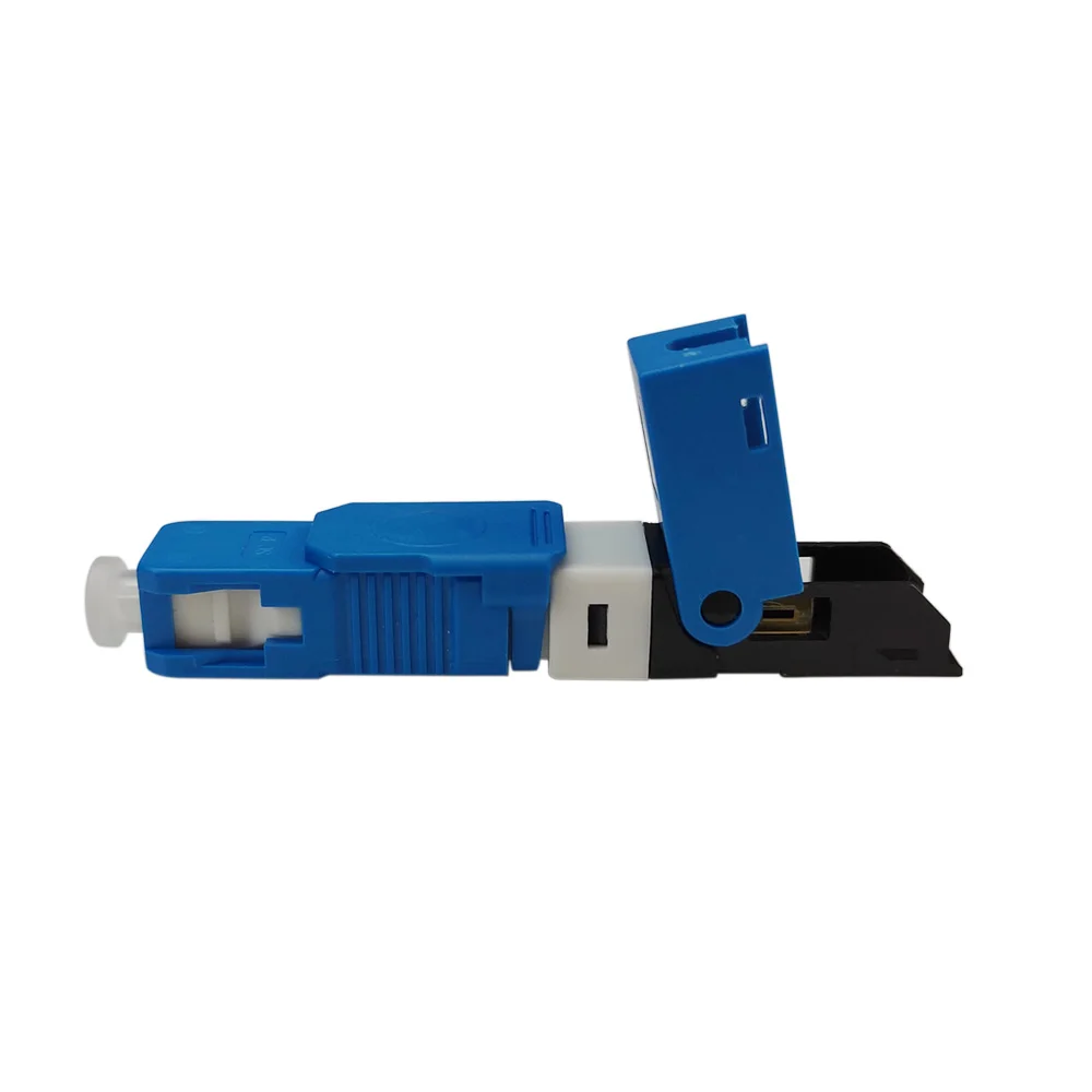 100 шт. SC UPC волоконно-оптический Быстрый разъем FTTH одномодовый адаптер монтажный