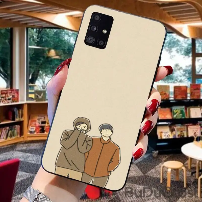 

Simple Love Fashion Boyfriend Girlfriend Phone Case For Samsung Galaxy A50 A7 A8 A6 Plus A9 2018 A70 A20 A30 A40