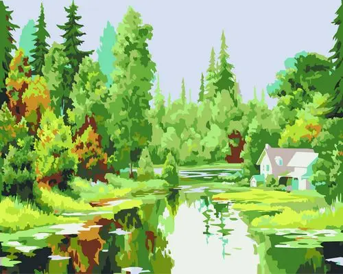 DIY картина маслом по номерам цветы картины холст живопись для гостиной стены