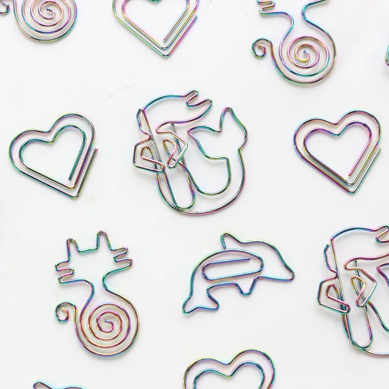 Милая креативная цветная Русалка Domikee с любовным сердцем металлические офисные и