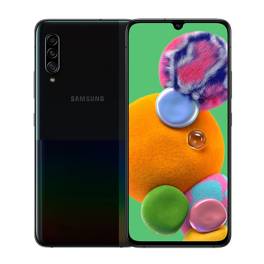 

Samsung Galaxy A90 A9080 5G Mobile Phone 6.7" 8GB RAM 128GB ROM Snapdragon 855 Octa Core Triple Rear Camera NFC Dual SIM Phones