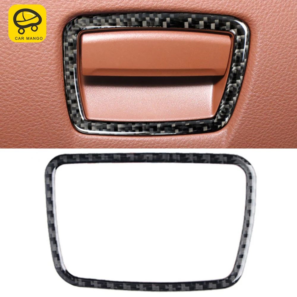 

Автомобильные аксессуары из углеродного волокна для BMW 5 серии F10 2011-2017, чехол для перчаточного ящика пассажирского сиденья, наклейка на рамк...