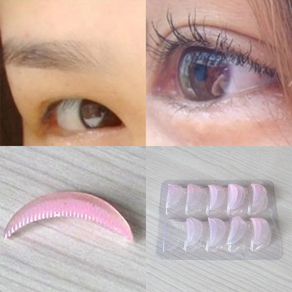 5 пар силиконовая ресница завивка наклейка накладные ресницы удлинитель щит