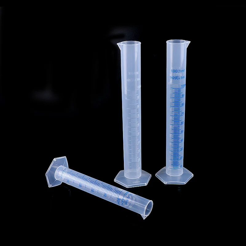 

100ml Plastic Measuring Cylinder Graduated Cylinders for Lab Supplies Laboratory Tools