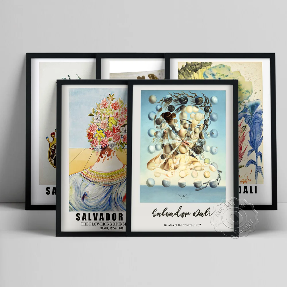 Винтаж Сальвадор Дали принтами с цифровым адресным интерфейсом Fleurs плакат