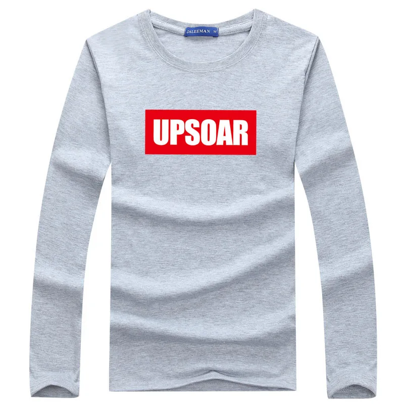 

RUELK 2020 New Men's Long-Sleeve Letter Pattern T-Shirts Cotton Clothes O-Neck Collar Men's Comfortable T-Shirts Size Plus 5XL