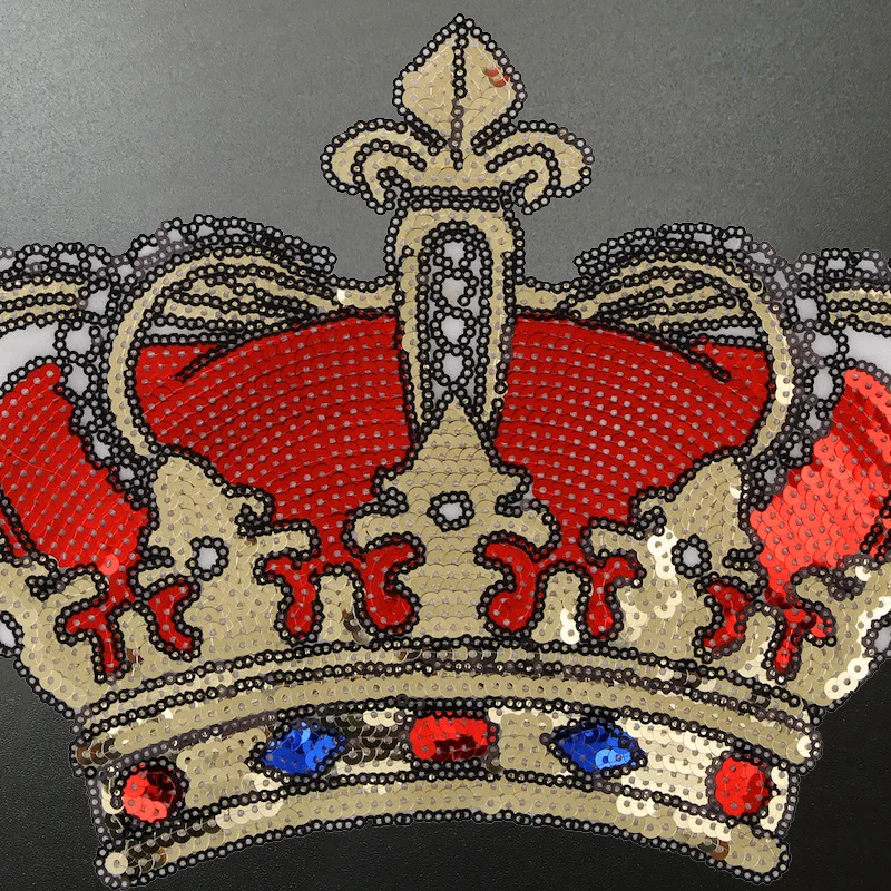 1 шт. патчи с блестками в виде красной короны|Заплатки| |