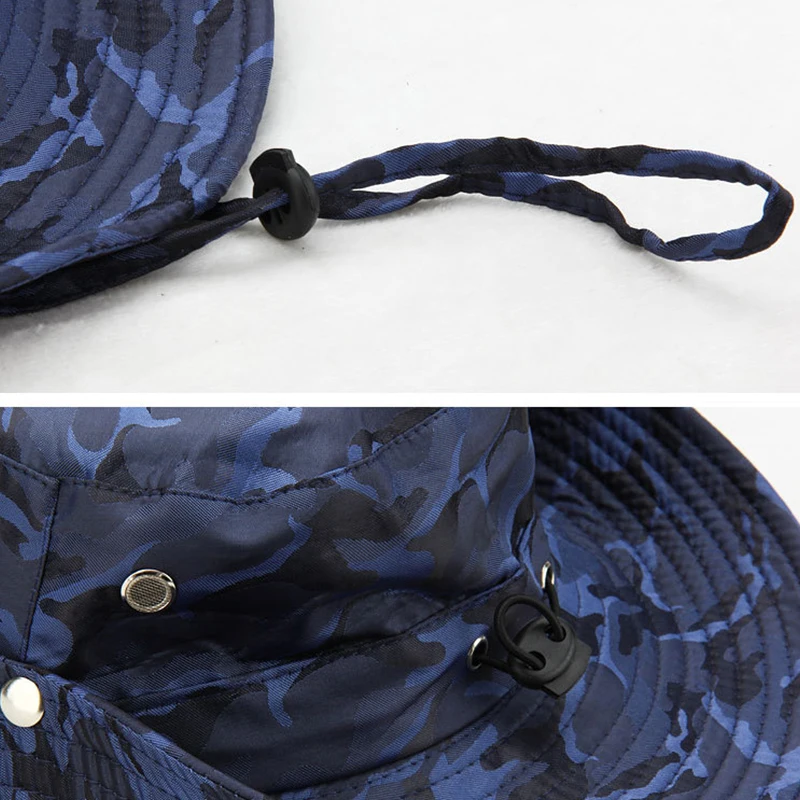 Outdoor Sports Men &amp Women's Fishing Hat Camouflage Bucket Fisherman Camo Jungle Bush Hats Boonie Military Unisex Visor Caps | Спорт и