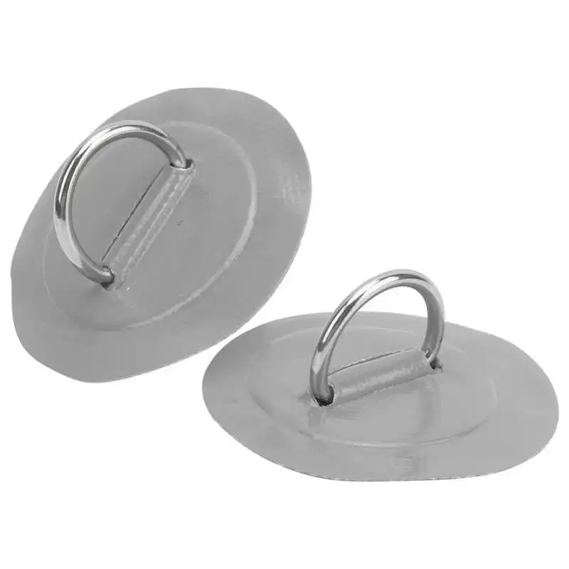 2pcs Inflatable Boat Kayak D-Ring Pad Patch PVC Marine Stainless Steel Fixed Buckle | Спорт и развлечения