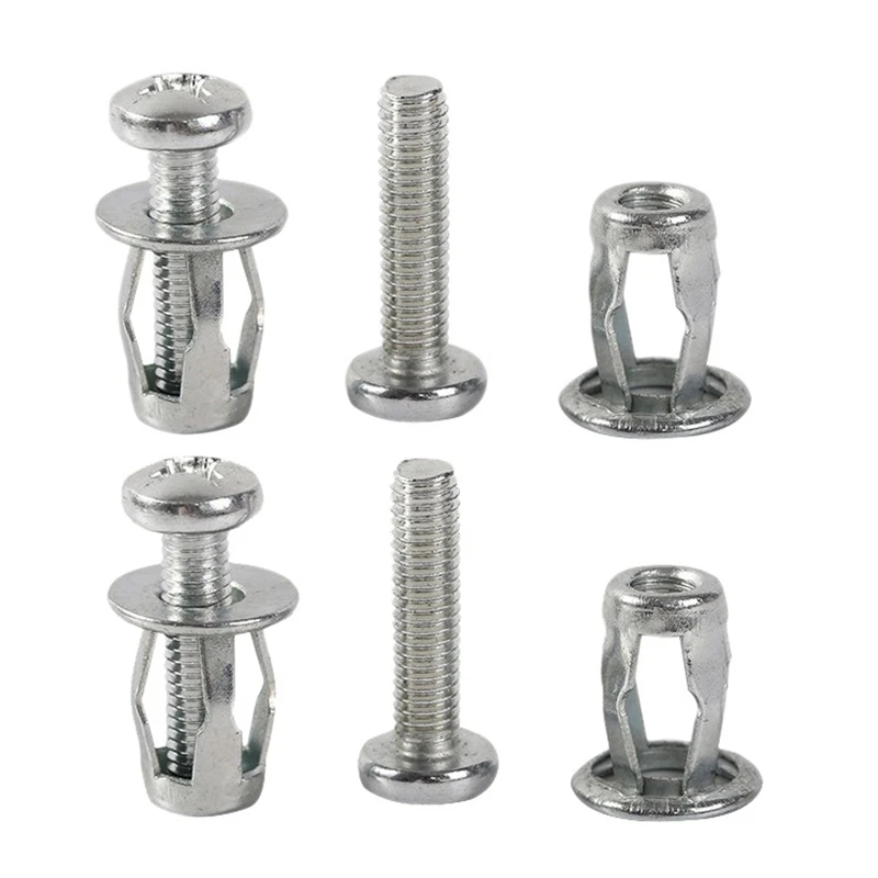 

20 Pcs Jack Nuts Car Metal Screw Petal Nuts with Screw for Hollow Wall Iron Skin