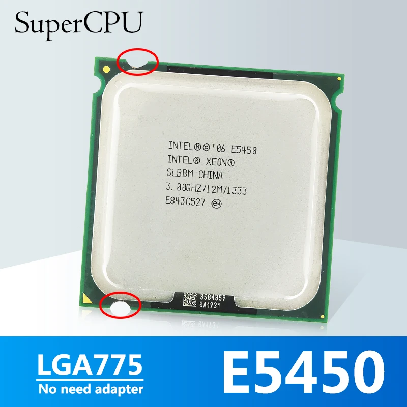 Процессор Intel Xeon E5450 3 00 ГГц 12 МБ 80 Вт 1333 LGA 775 материнская плата не требуется адаптер
