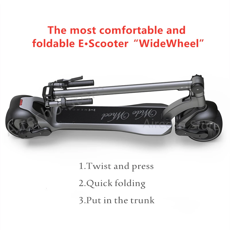 ЕС сток Mercane Widewheel широкое колесо KickScooter 48 в 500 Вт/1000 Вт Двойной Мотор Складной умный электрический скутер Ховерборд