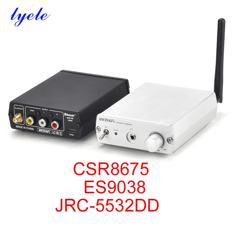 

ES9038q2m CSR8675 HIFI Bluetooth 5,0 DAC аудио декодер JRC-5532DD LDAC AAC SBC