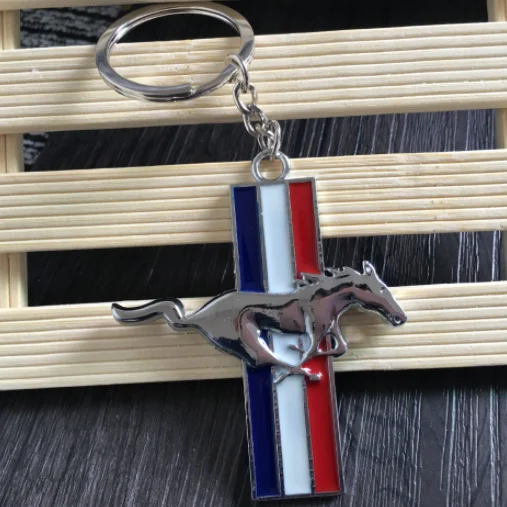 

Horse Metal Keychain Key Rings Keyholder Keyring Chain Car Logo Emblem AD Gift