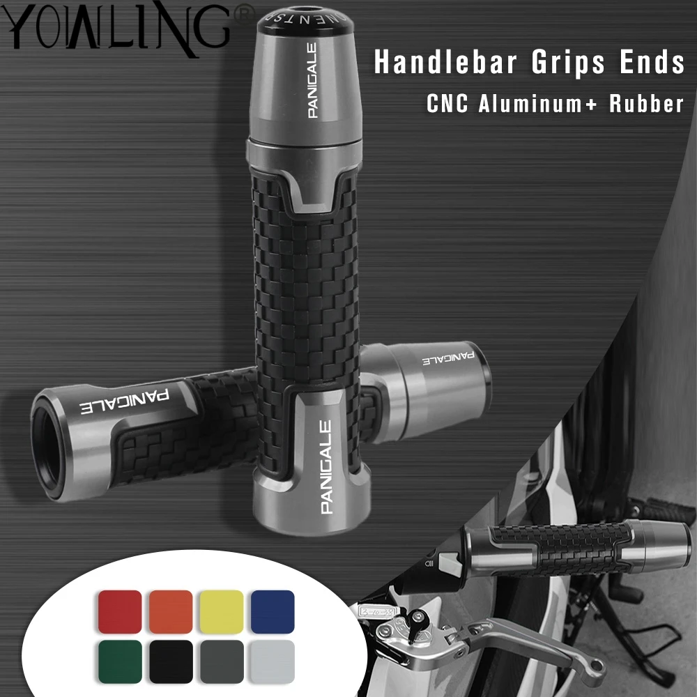 

22 мм для поездок на мотоцикле Ducati 899 959 1199 1299 Panigale S SR V4 Аксессуары для мотоциклов с ЧПУ Алюминий ручки рукоятка Кепки конец Вилки