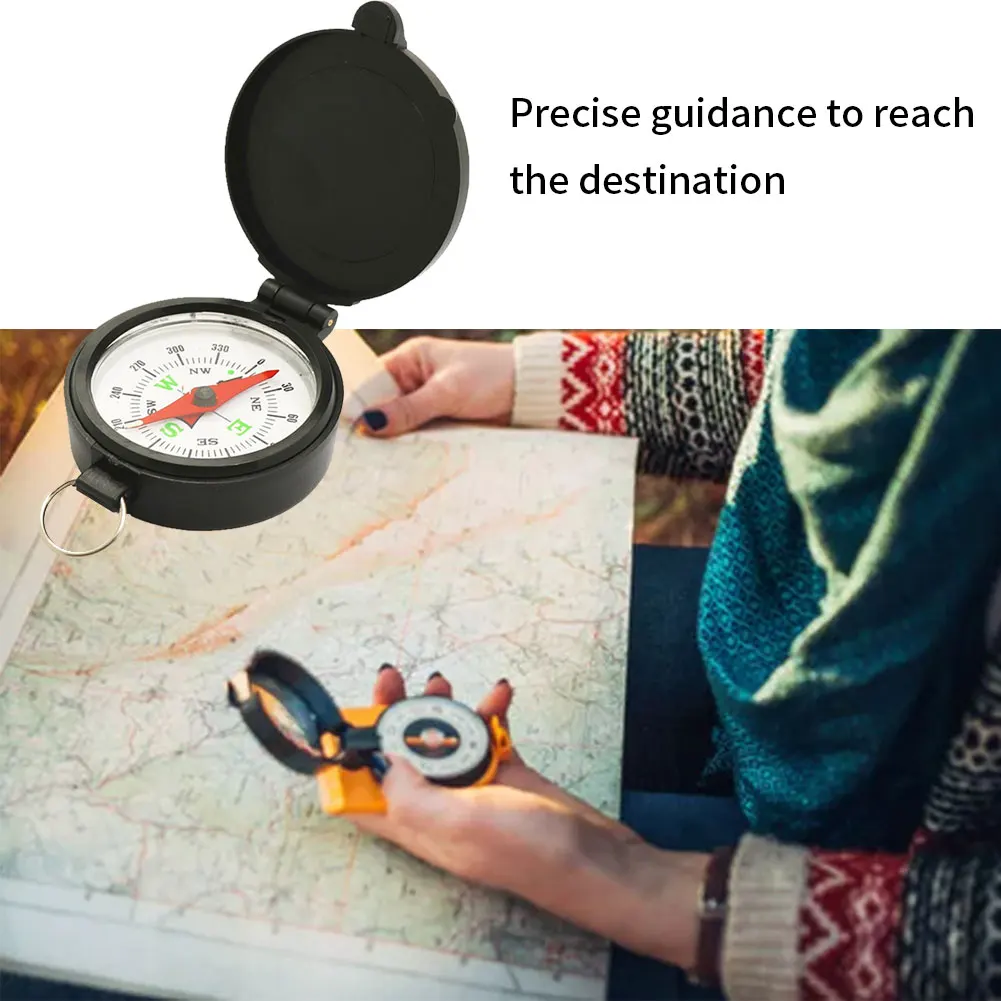 

1Pcs Survival Compass Military Camping Hiking Army Style Survival Marching Pointing Guider Compass For Hiking Camping Trekking