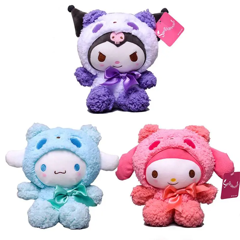 Аниме кавайная Панда Косплей Sanrio серия Kuromi Melody Cinnamoroll симпатичная мягкая