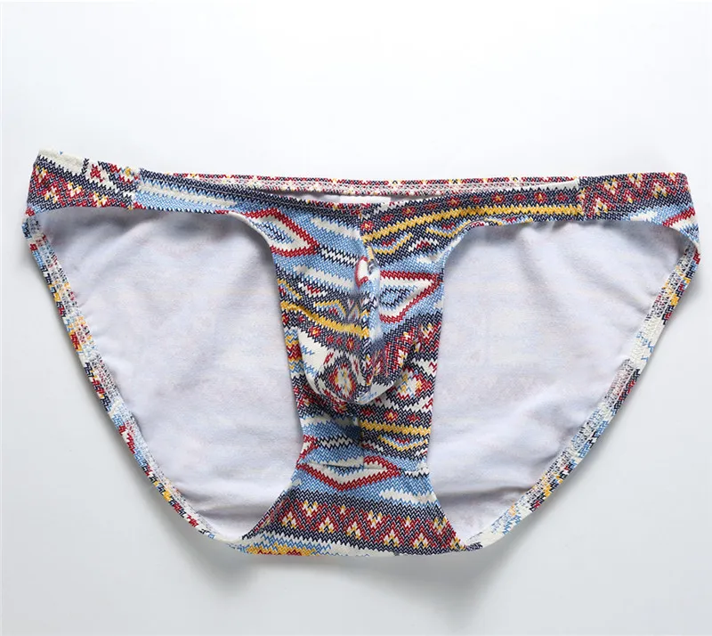 3PCS/Lot Hot Men Briefs Cotton Underwear Floral Color Trunks Briefs Sexy Male Underpants Cuecas Gay Underwear Sleepwear