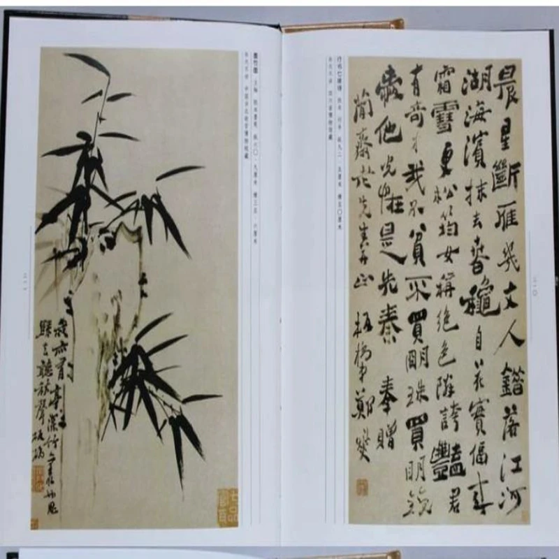 Полная коллекция фотографий чернила альбом для рисования Sumi-e книга Zheng BanQiao Bamboo