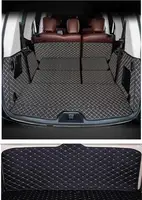 Top quality! Special car trunk mats + Rear door mat for Infiniti QX80 7 8 seats 2022 boot carpets cargo liner for QX80 2021-2013