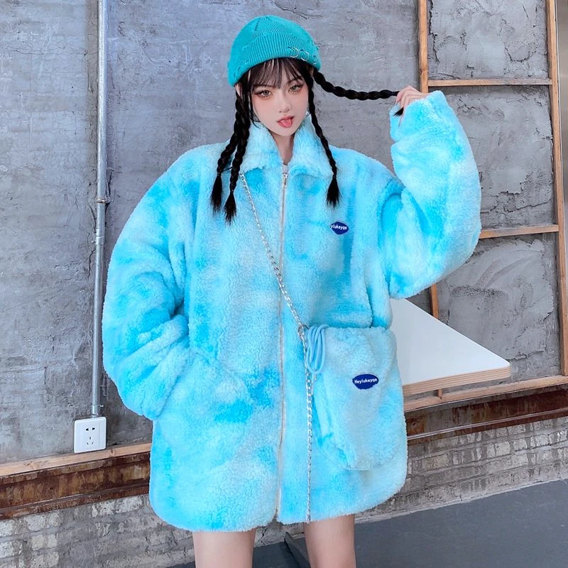 Koreaning Новый Harajuku Для женщин джинсовая куртка более Стиль рабочие утепленные
