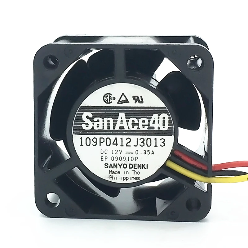 Кулер для сервера San Ace 40 SANYO 4028 40x40x28 мм 12 В 0 35 А корпус 109P0412J3013 с 3 контактами |