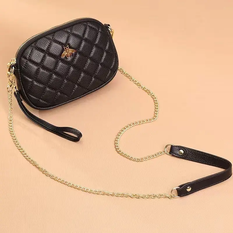 

Летняя кожаная модная новинка 2021, диагональная маленькая сумочка, оболочка, женская маленькая сумочка, кошелек для монет из мягкой кожи