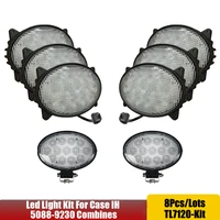 Oval LED Cab Light Kit For Case IH 5088, 6088, 7088, 7120, 7130, 7230+ Combines 12V 24V Led Floodlamp x10pcs/lots