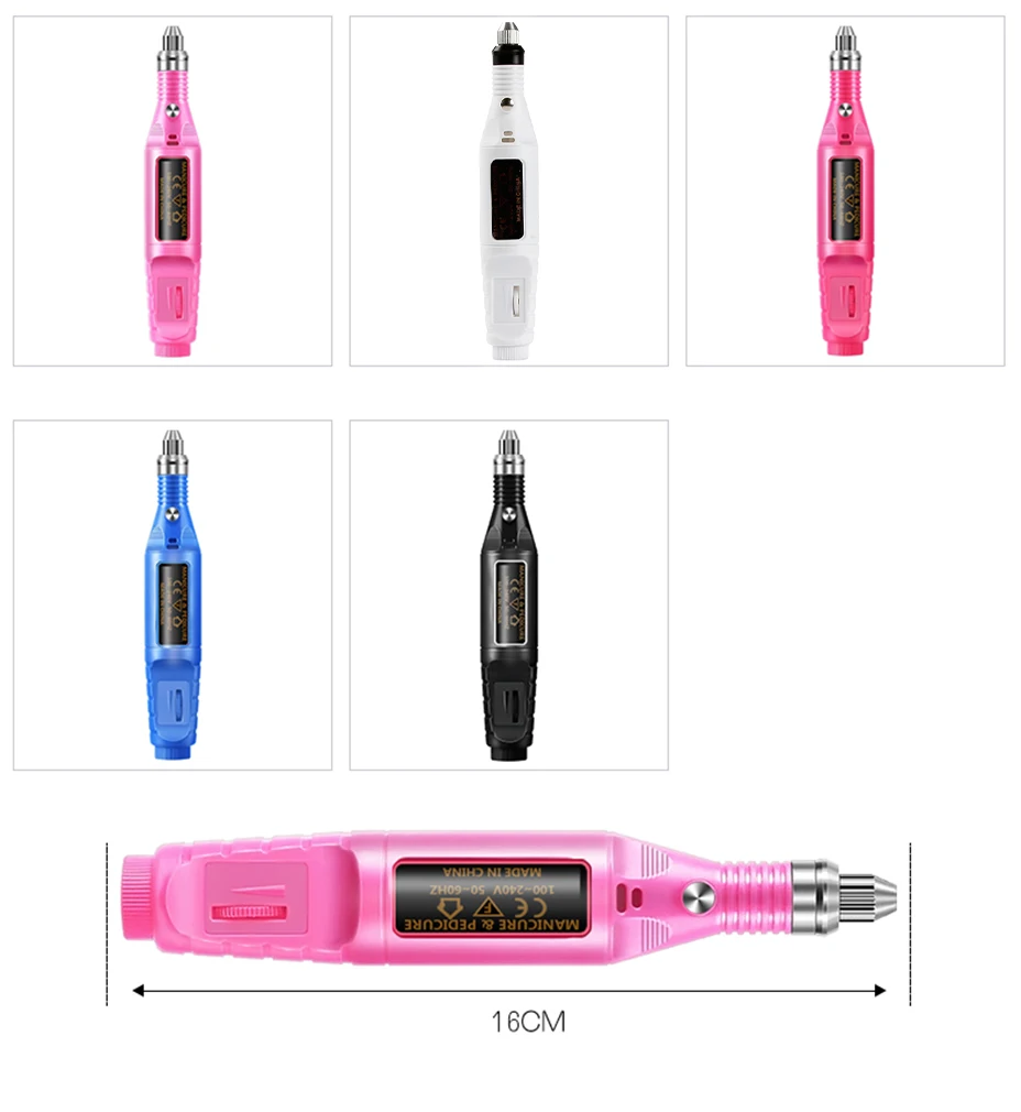 Электрический аппарат для маникюра USB кабель для удаления кутикулы Гель инструмент для ногтей фрезерные сверла шлифовальные фрезы педикюрный станок