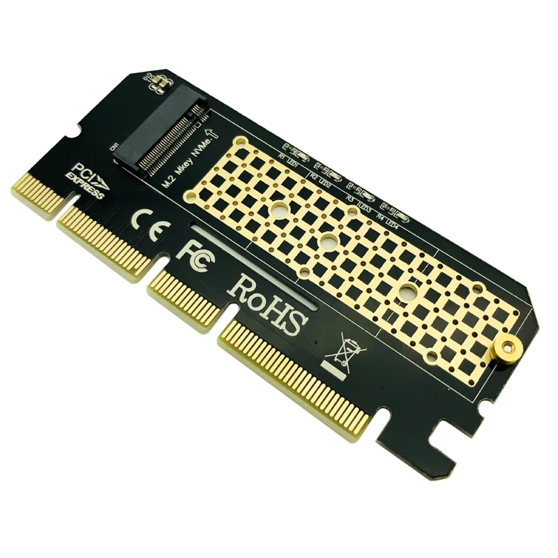 Адаптер PCIE к M2 PCI Express PCI-E 3 0 X4 X8 X16 M.2 NGFF M Соединитель в форме ключа Nvme радиатор SSD