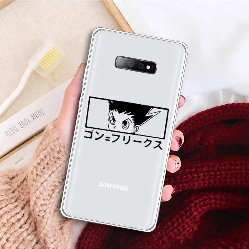 

Hunter X Killua Zoldyck Anime Phone Case Transparent for samsung A 21s 50 71 S 8 9 20 20fe note 10 20 ultra plus