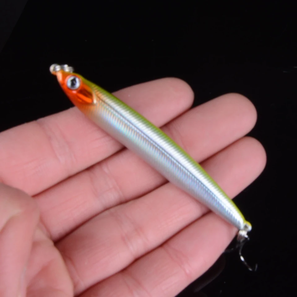 TQEXSZ 1 шт. приманка для рыбалки Карандаш воблер с 6 # крючками плавающая твердая