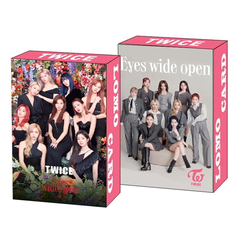 

Kpop TWICE's New Album Eyes Wide Open Photo Card Exquisite Double-sided Photo Card Fan Collection Gift