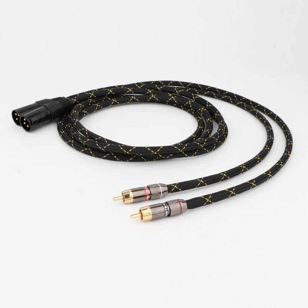 

Hifi audio 5N OFC Audio RCA to XLR cable Hi-end RCA to XLR Balanced plug Audio Cable with Gold Plated Connector
