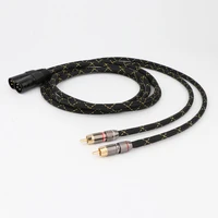 hifi audio 5n ofc audio rca to xlr cable hi end rca to xlr balanced plug audio cable with gold plated connector