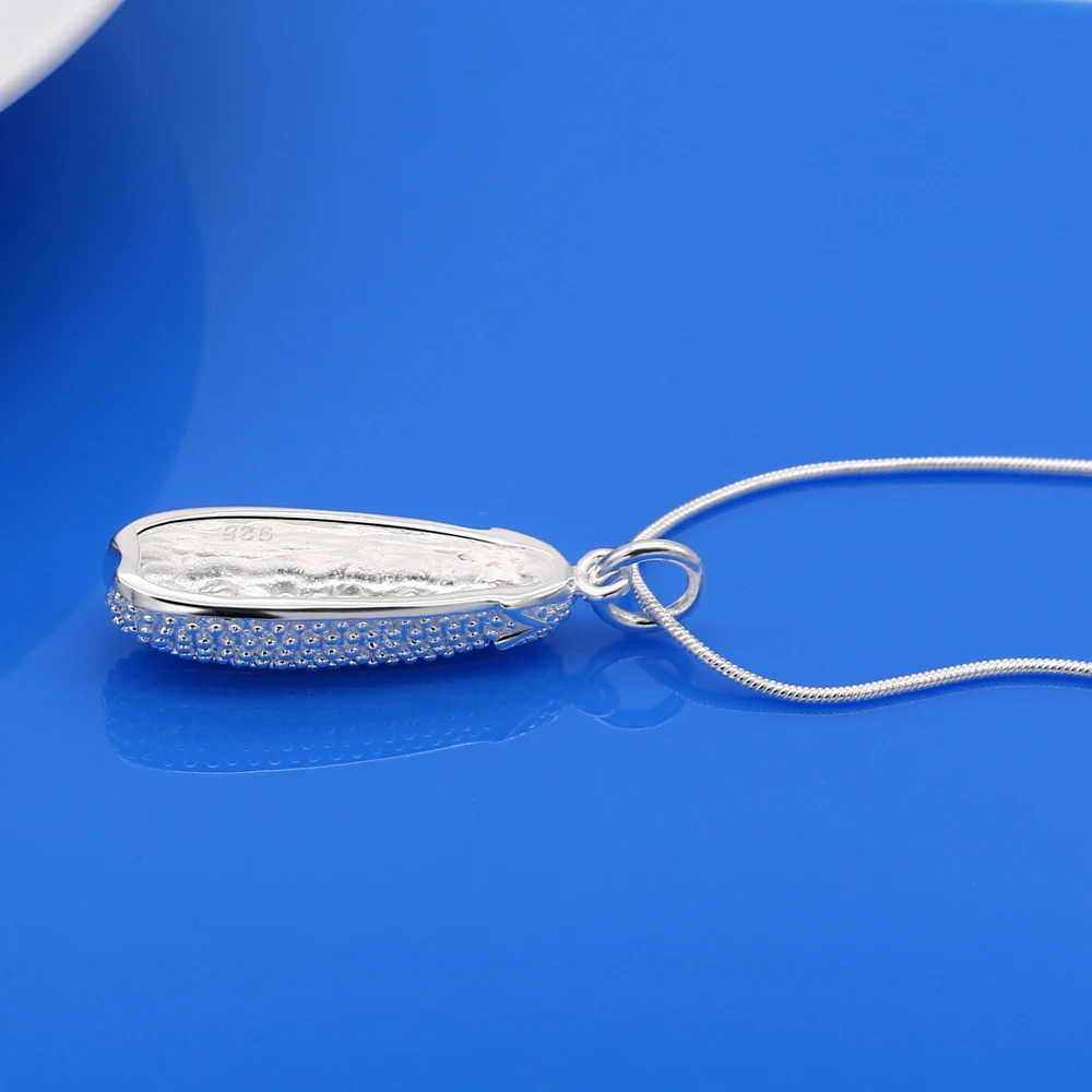Creative Women's 925 Sterling Silver Necklace Corn Pendant Clavicle Chain 43/46/51cm Size Solid Female Jewelry | Украшения и