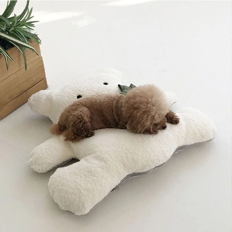 

Cat Mat Double Side Soft Comfortable Teddy Sleeping Padd Bed Pet Dogs Sleeping Playing Supplies Four Season Pet Dog