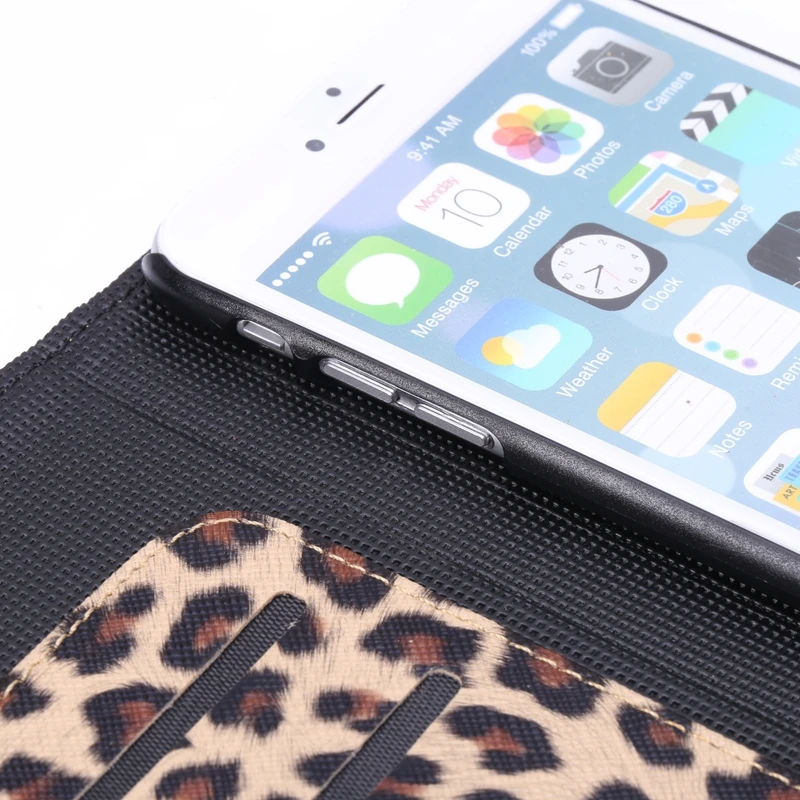 Кожаная с леопардовым принтом чехол для iPhone 11 11 Pro Max откидная крышка с магнитным кошельком чехол для iPhone Xs Max XR X 5 5S 6 7 8 Plus