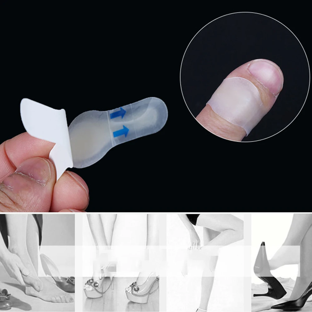 10 шт носить наклейка пятки блистер Пастер колодки клейкая повязка с гелем