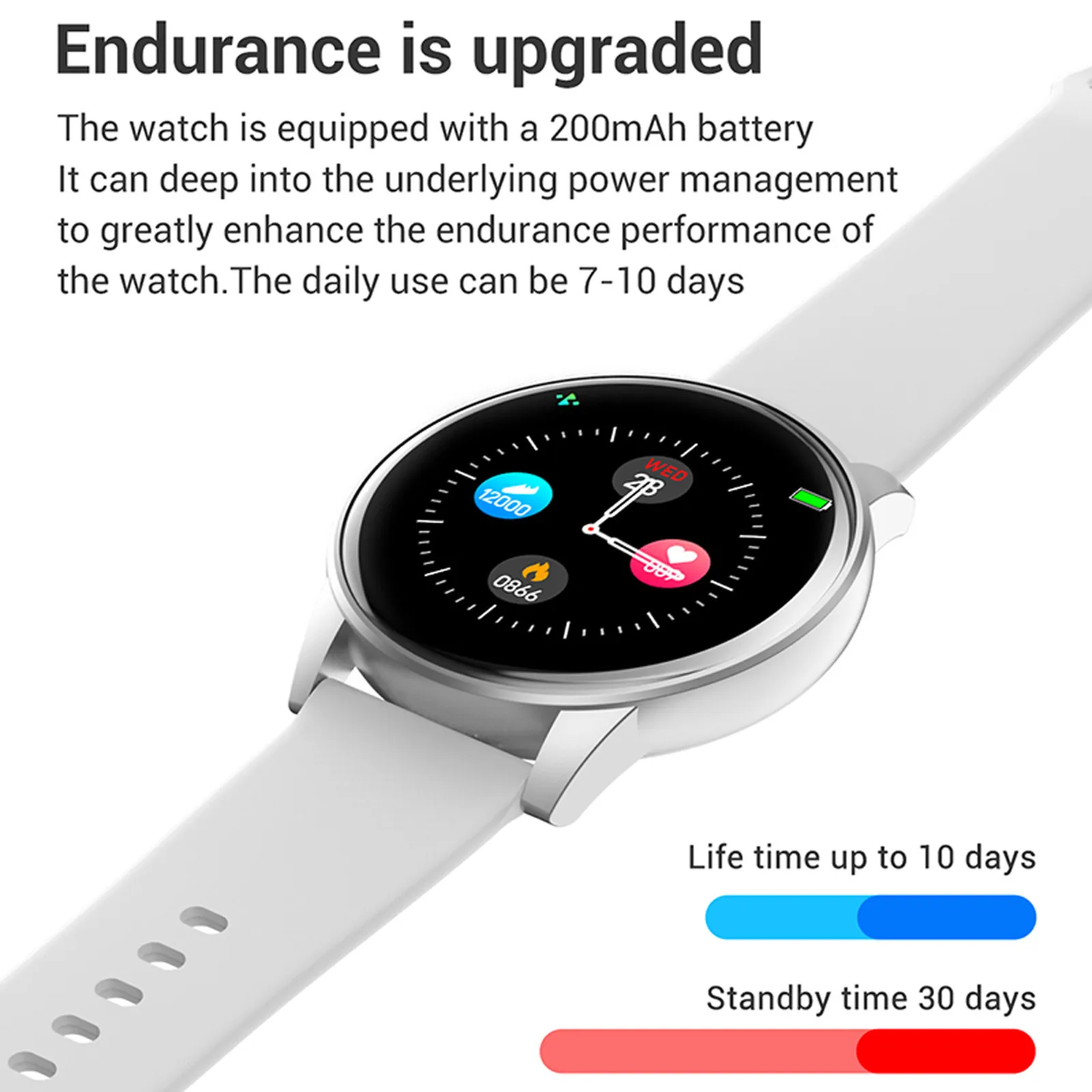 

Touch-Screen Smart Bracelet Heart-Rate-Monitor IP67 Fitness Wristband Sport Smart Watch Sport Health Smartwatch For Android IOS