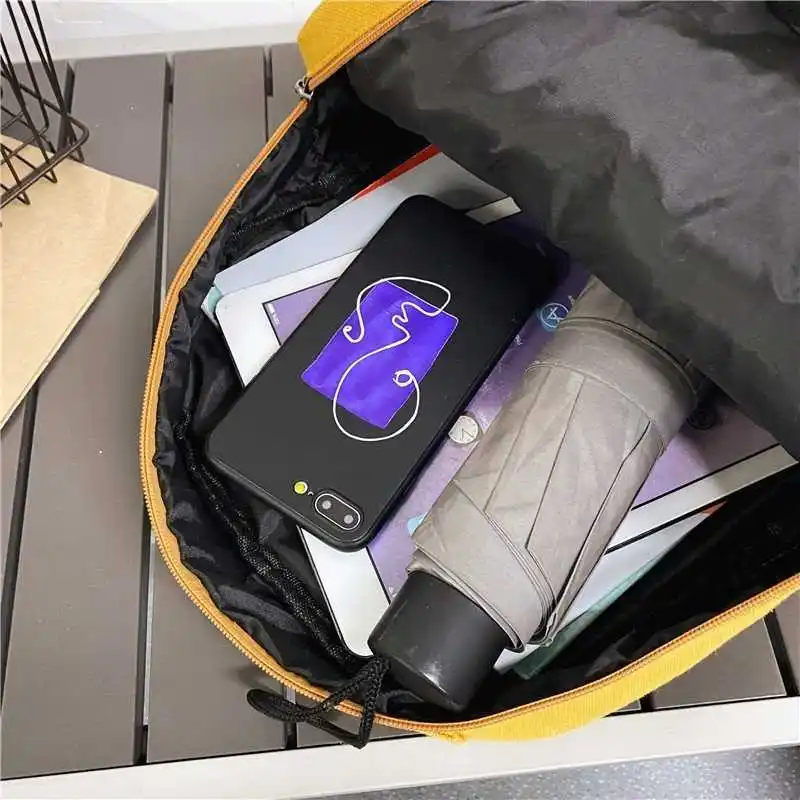 

Large capacity female backpacks canvas travel bag preppy-style students school bags for adolescent 2021