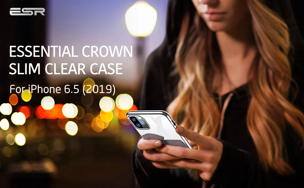 ESR Мягкий чехол из ТПУ для iPhone 11 Pro Max, Роскошный чехол с рамкой для телефона, тонкий прозрачный гибкий силиконовый чехол для iPhone 11 11 Pro