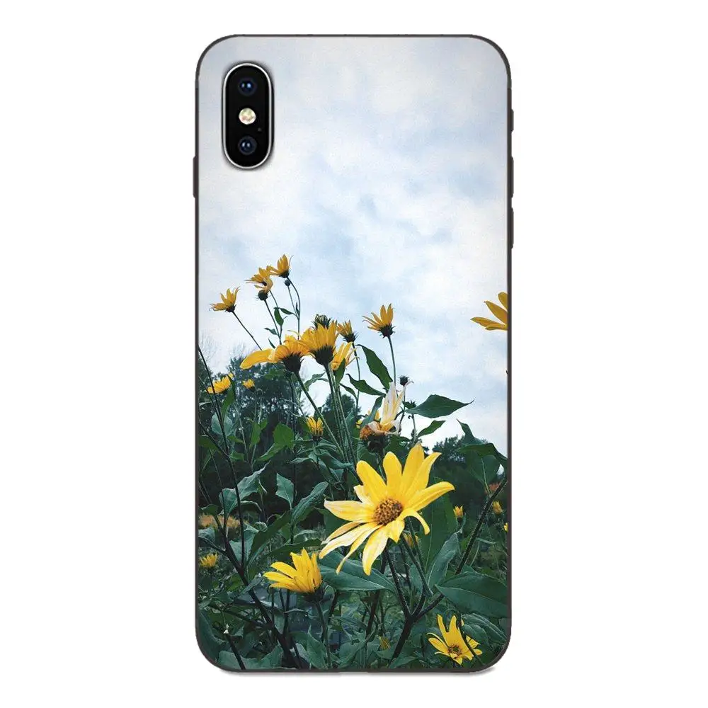 Красивый желтый цветок подсолнуха для Huawei nova 2 2S 3i 4 4e 5i Y3 Y5 II Y6 Y7 Y9 Lite Plus Prime Pro 2017 2018