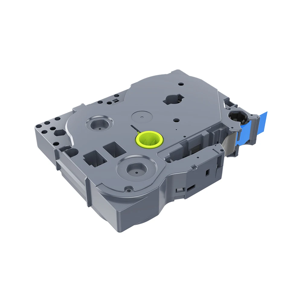 Ламинированные Совместимость P-touch запечатанных лент 12 мм черный на голубом Tze 531